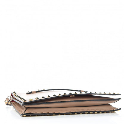 Valentino Garavani Nappa Rockstud Wristlet Clutch Alpaca 4 of 11