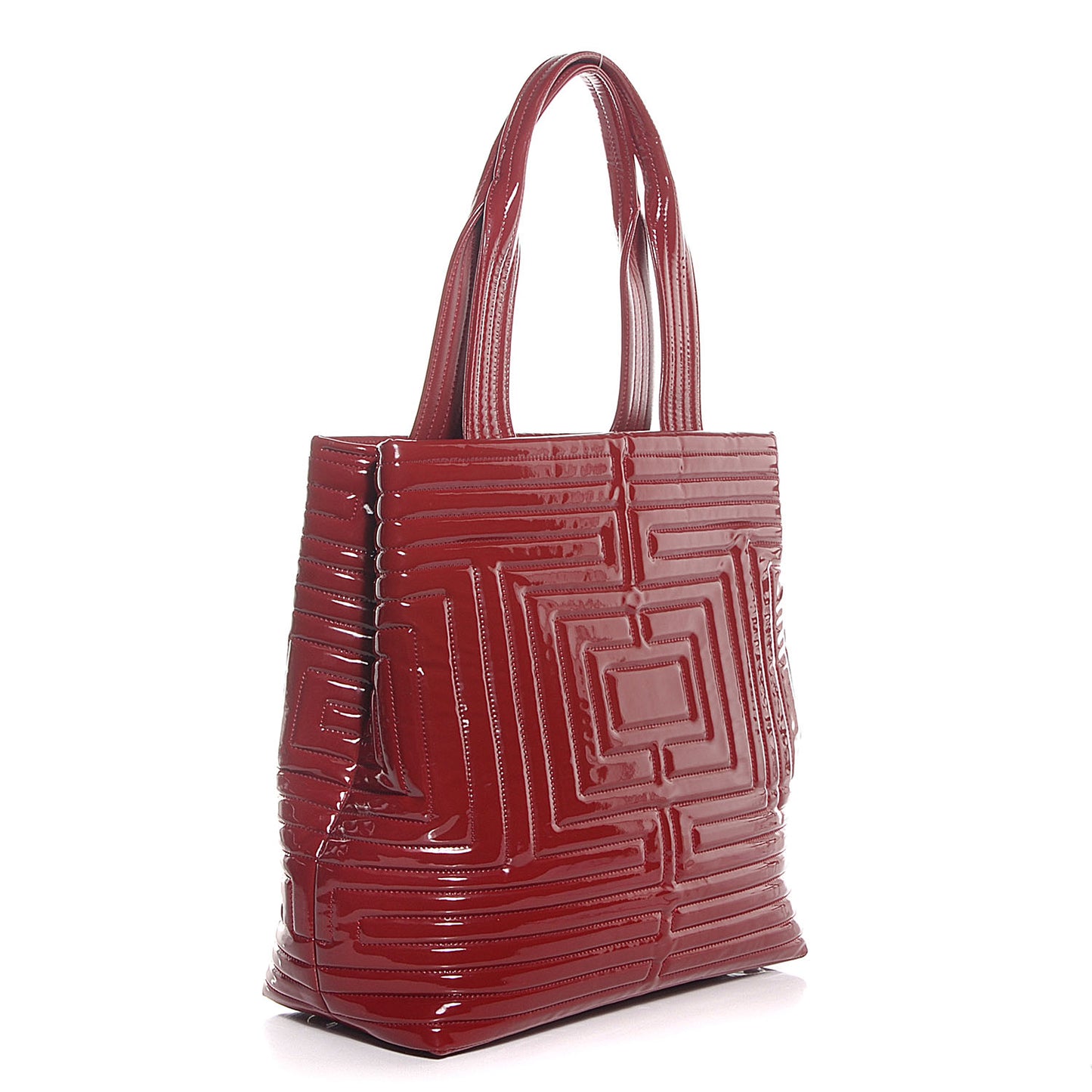 Vinyl Coco Ming Petit Shopping Tote Red