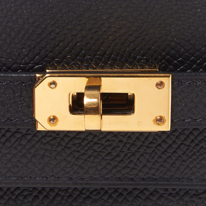 Hermes Epsom Kelly Wallet To Go Black 7 of 10