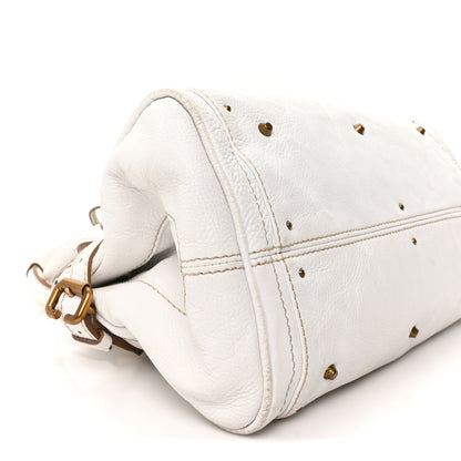 Chloe Calfskin Medium Paddington Satchel White 8 of 9