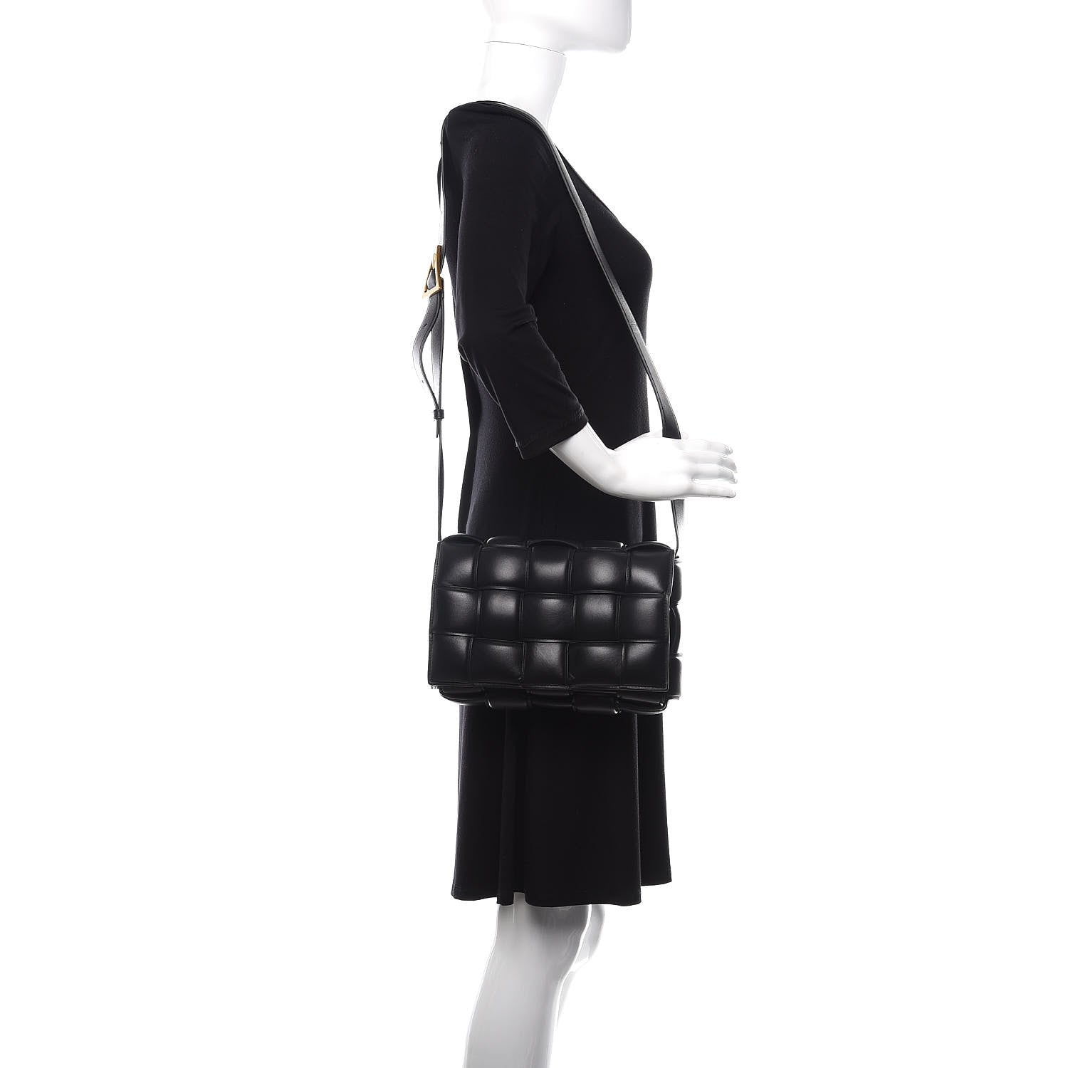 Bottega Veneta Nappa Maxi Intreccio Padded Cassette Crossbody Bag Black 2 of 11