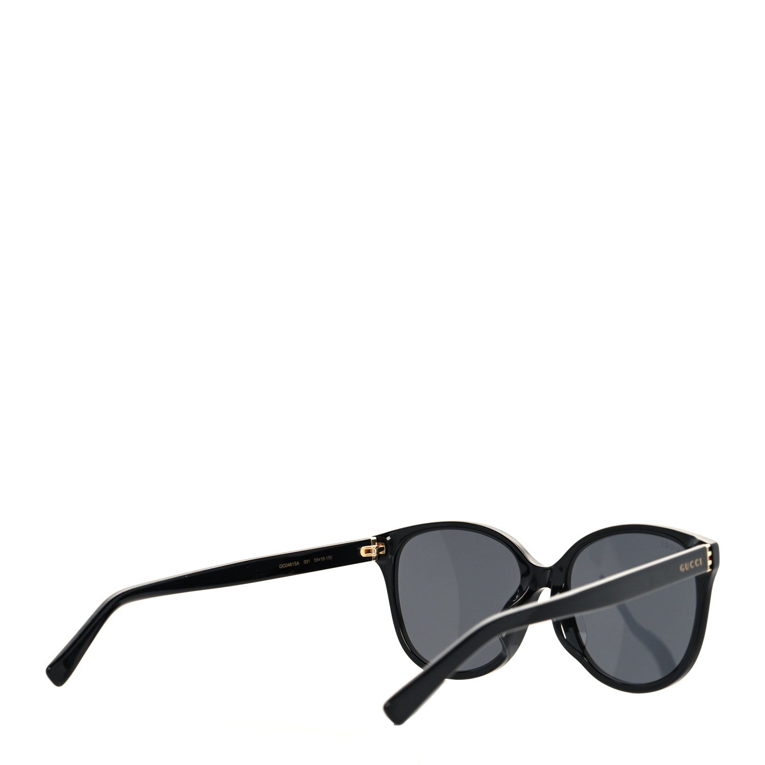 Gucci Acetate Round GG0461SA Web Sunglasses Black 4 of 6