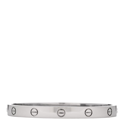 Cartier 18K White Gold LOVE Bracelet 17 2 of 8