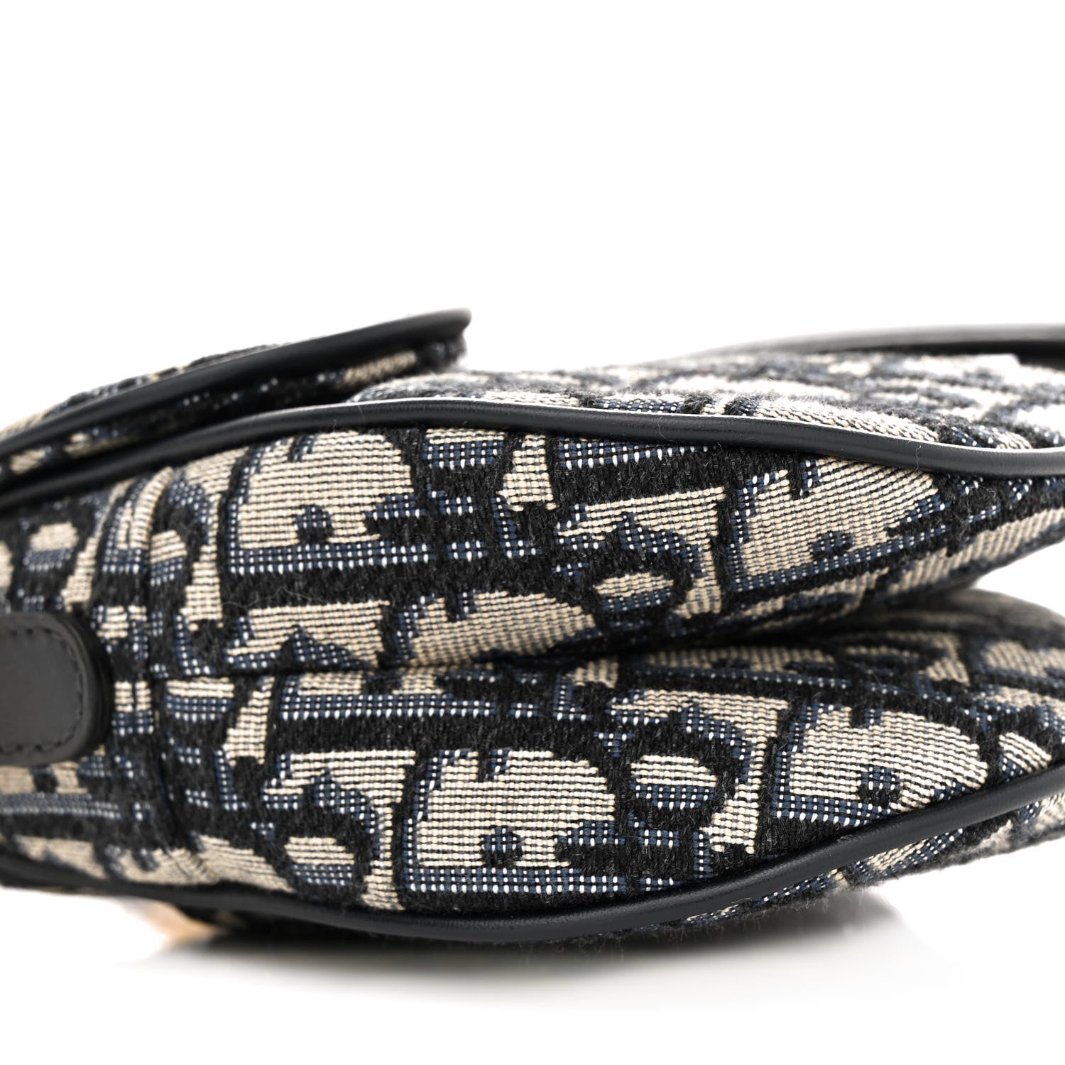 Christian Dior Oblique Mini Saddle Bag Blue 9 of 12