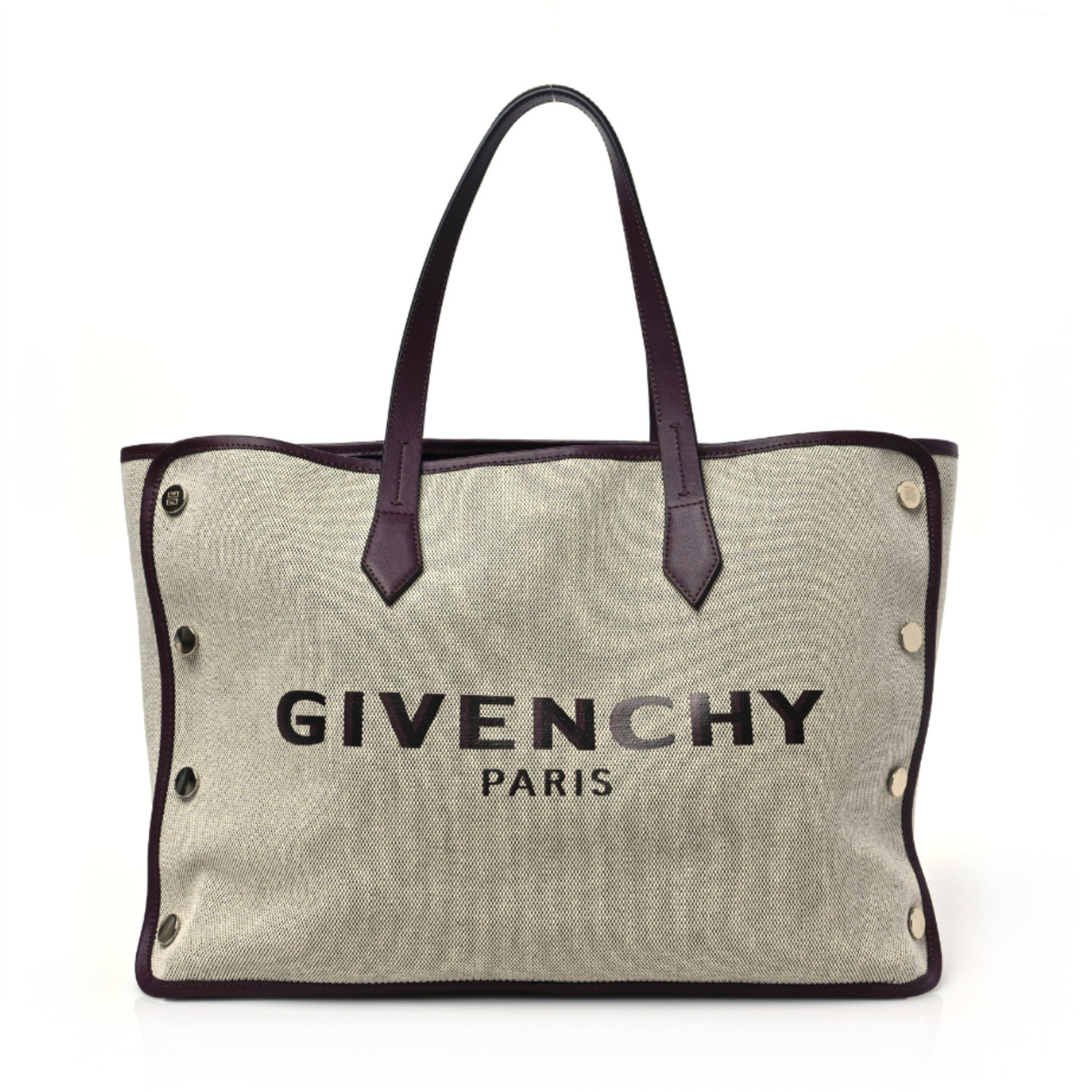 Givenchy Canvas Medium Bond Shopper Tote Aubergine 1 of 7