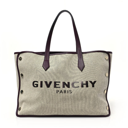 Givenchy Canvas Medium Bond Shopper Tote Aubergine 1 of 7