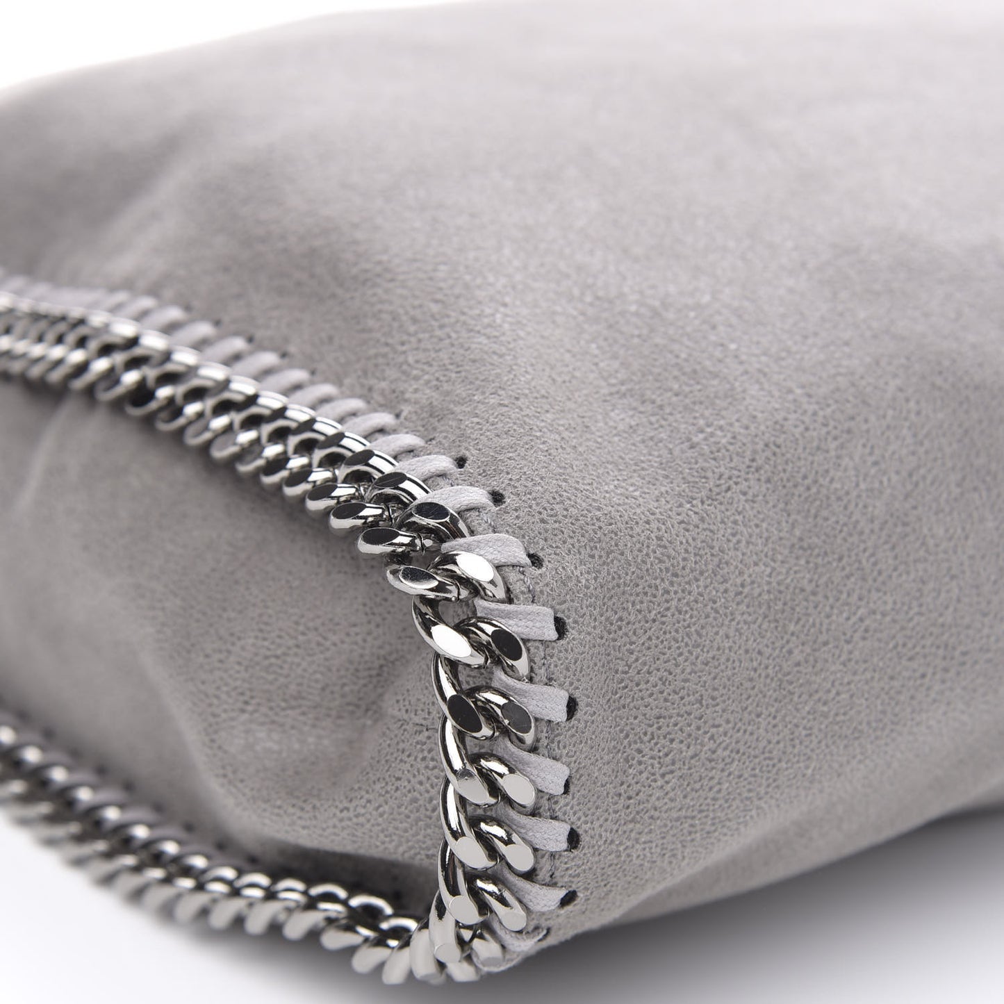 Shaggy Deer Falabella Fold Over Tote Grey