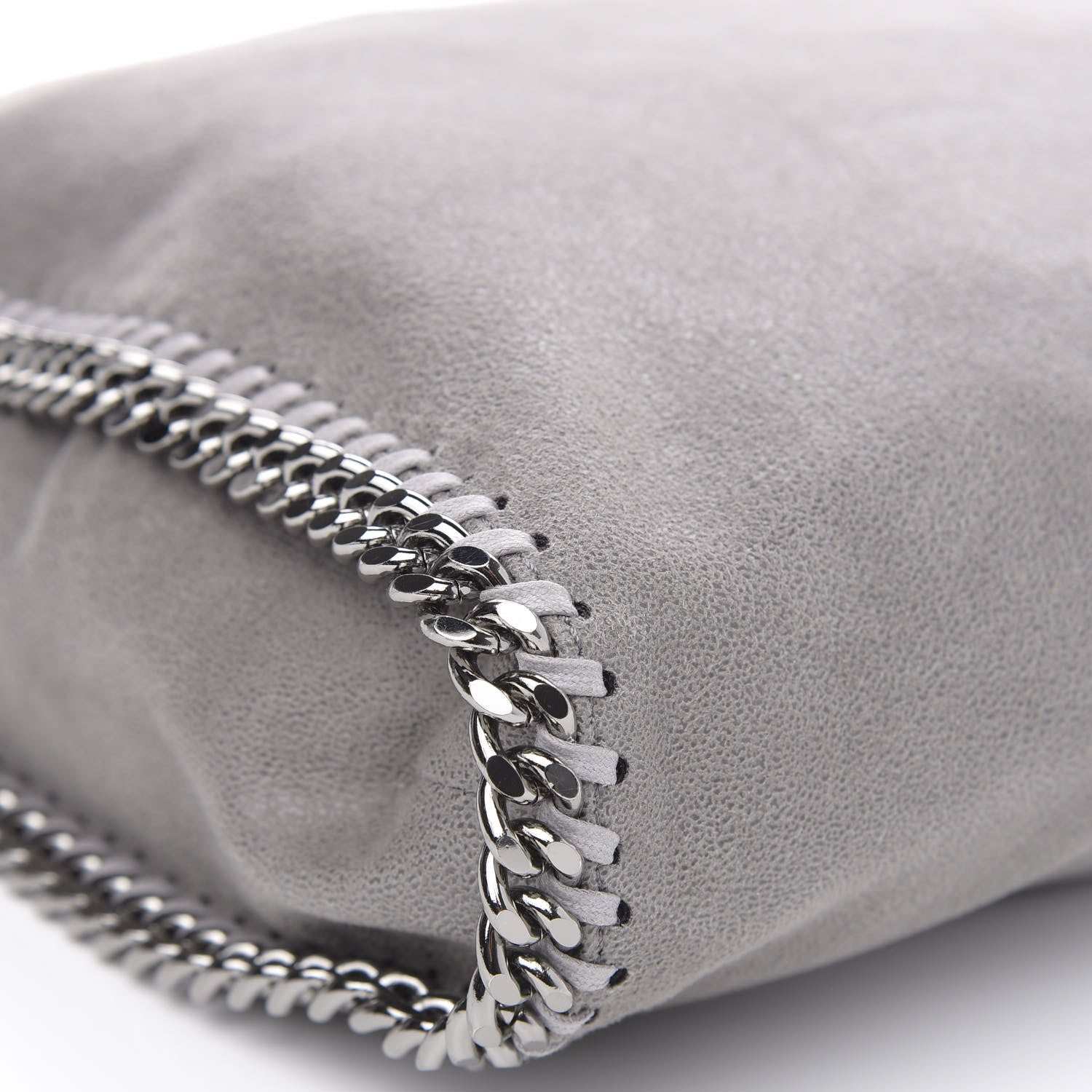 Stella McCartney Shaggy Deer Falabella Fold Over Tote Grey 8 of 9