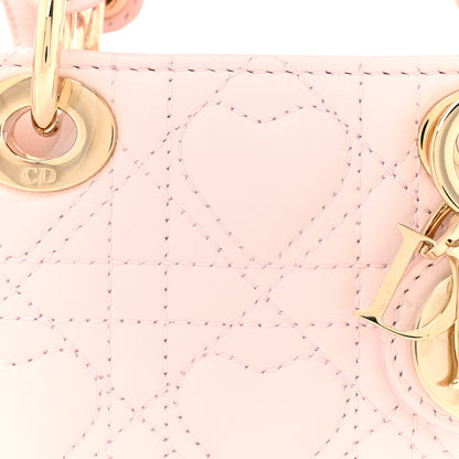 Christian Dior Lambskin Cannage Dioramour Micro Lady D-Joy Pale Pink 8 of 10