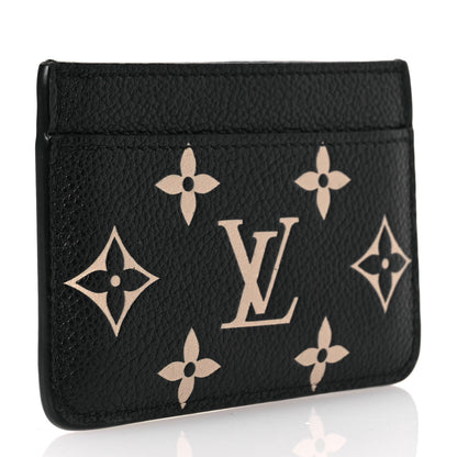 Louis Vuitton Empreinte Card Holder Black Beige 3 of 6