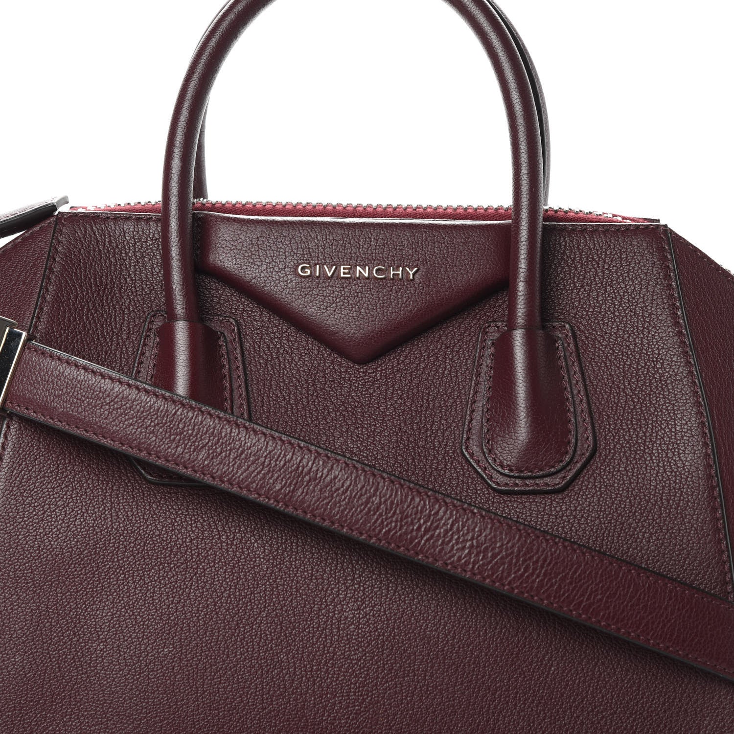 Givenchy Sugar Goatskin Small Antigona Aubergine 9 of 12