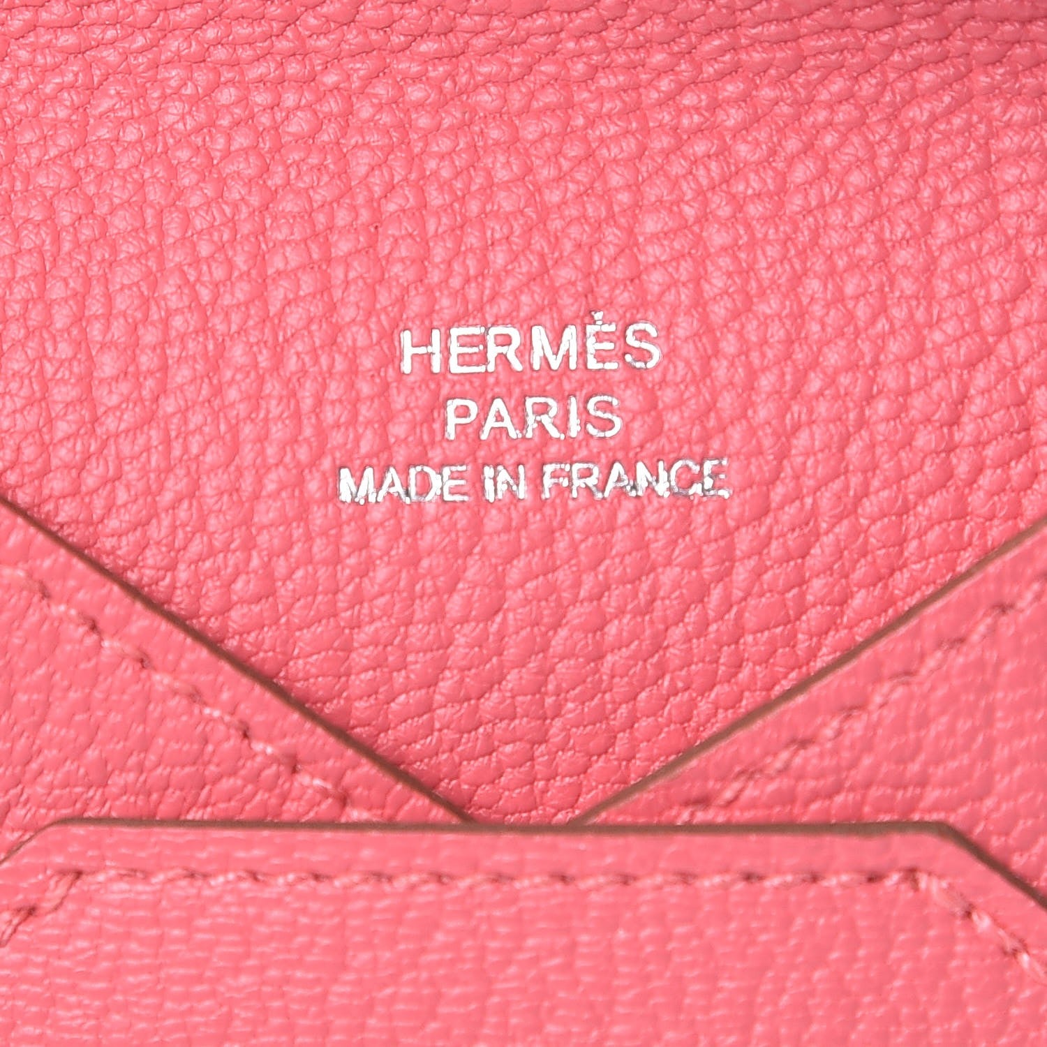 Hermes Chevre Mysore Small Envelope Clutch Rose Lipstick 6 of 8