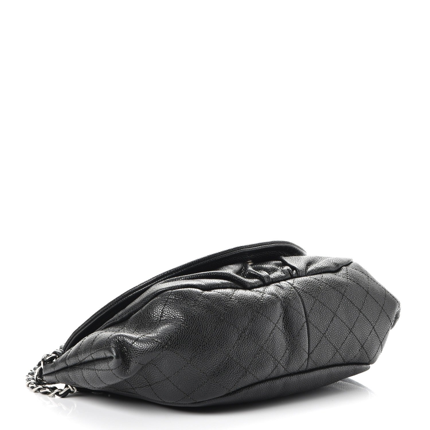 Chanel Caviar Half Moon Large Flap Black 4 of 10
