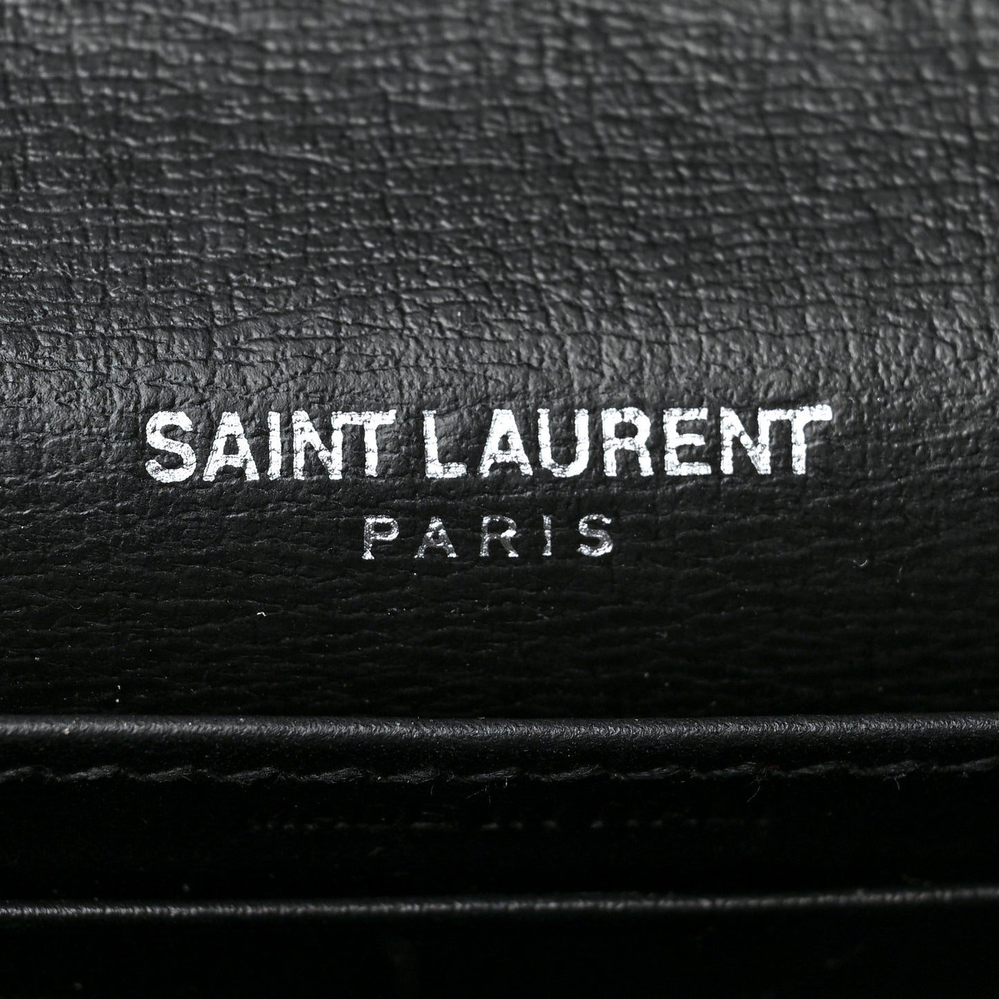 Calfskin Monogram Sunset Chain Wallet Black