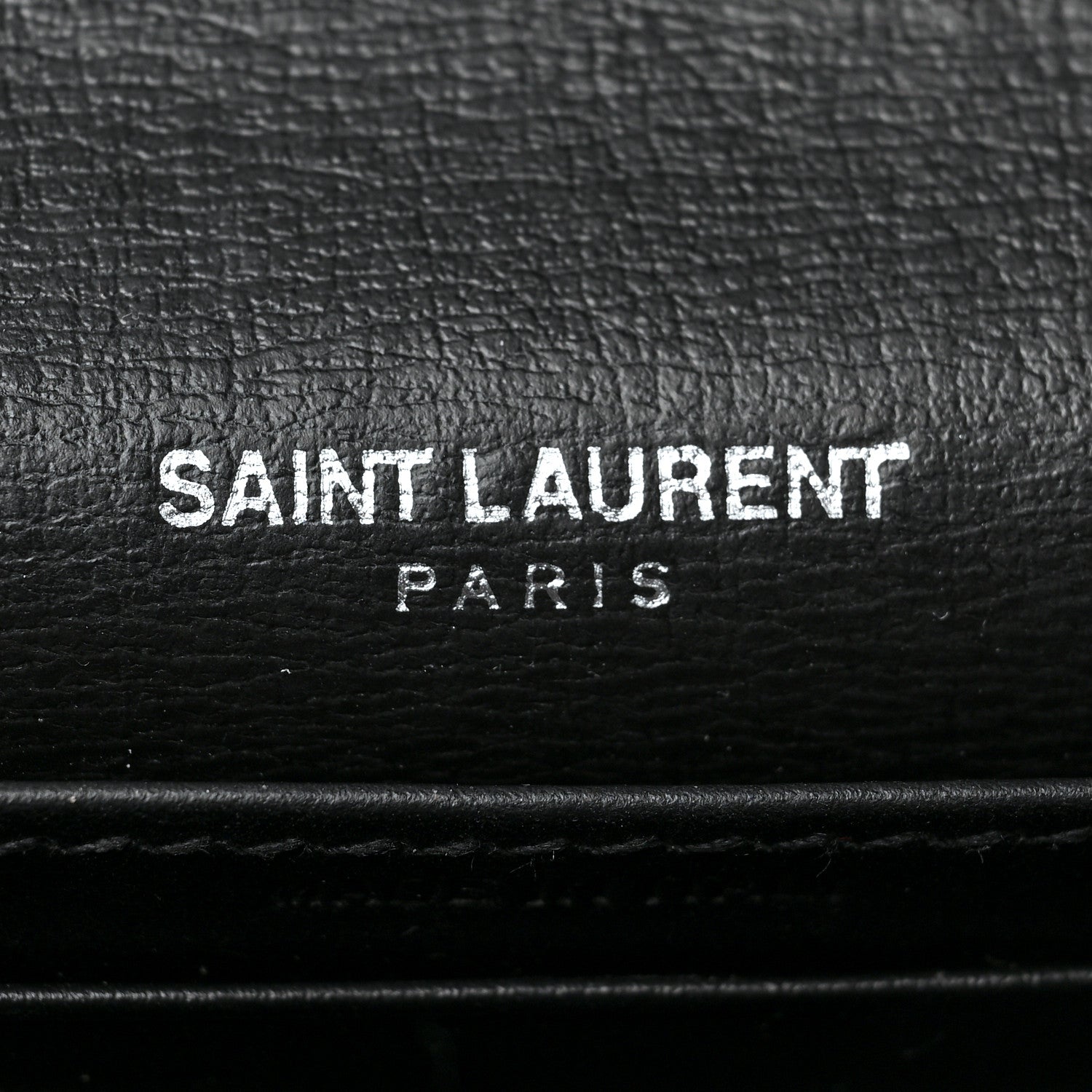Saint Laurent Calfskin Monogram Sunset Chain Wallet Black 6 of 10
