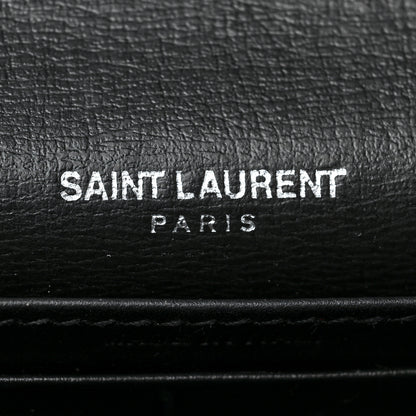 Saint Laurent Calfskin Monogram Sunset Chain Wallet Black 6 of 10