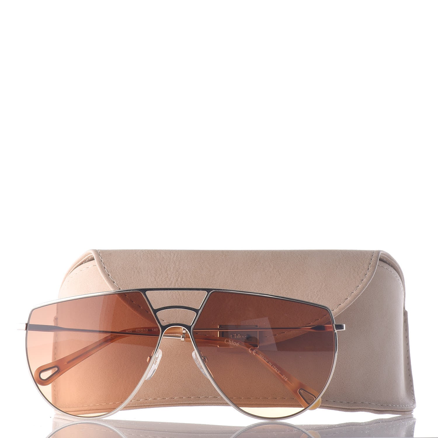 Chloe Aviator Sunglasses CE139S Gold Tortoise 7 of 7