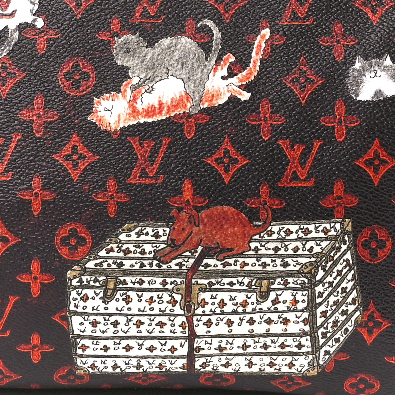 Louis Vuitton Catogram Speedy Bandouliere 30 Marron 10 of 13