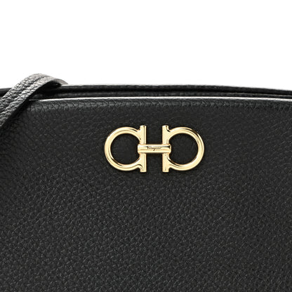 Salvatore Ferragamo Calfskin Small Gancini Crossbody Black 7 of 10