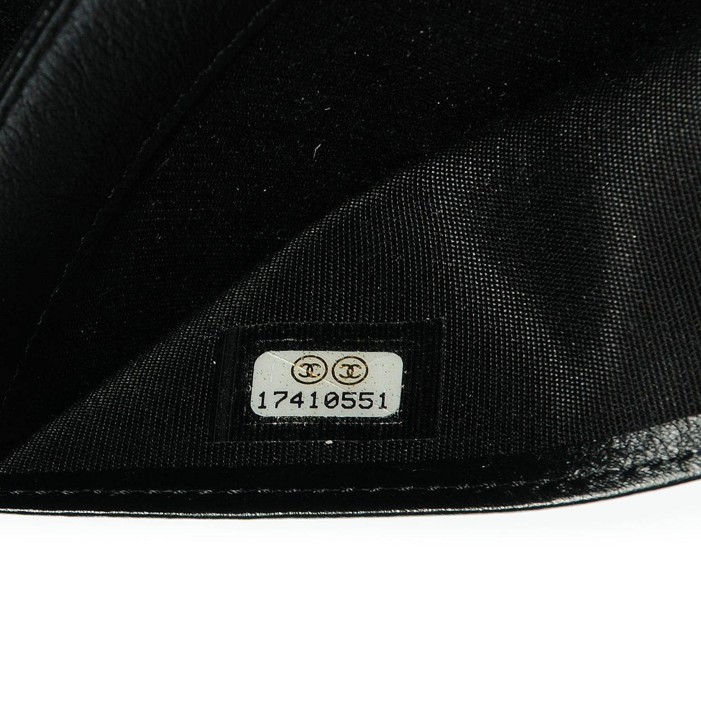 Caviar CC Long Flap French Wallet Black