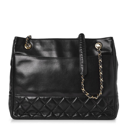 Chanel Lambskin Shopping Tote Black 1 of 8