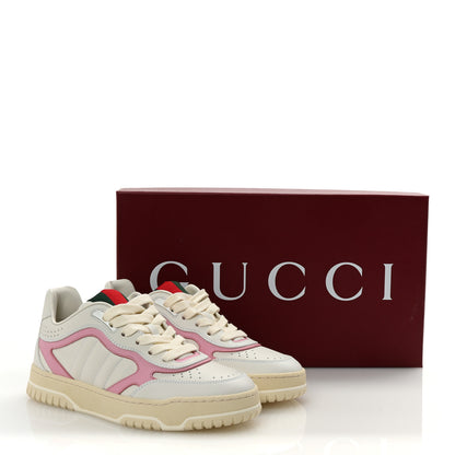 Gucci Calfskin Womens Re-Web Sneakers 36 White Pink 10 of 10