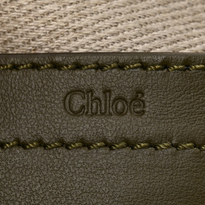 Chloe Suede Calfskin Small Marcie Saddle Bag Deep Olive 6 of 11