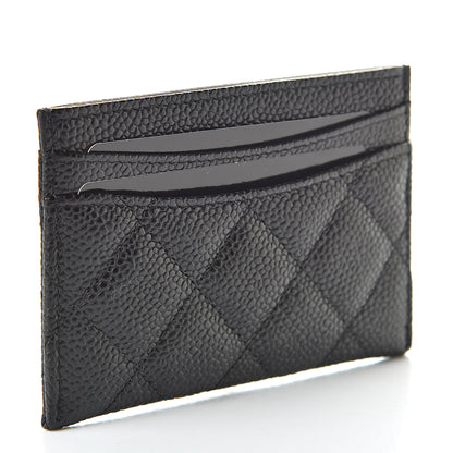 Chanel Caviar Quilted Card Holder Black 3 of 9