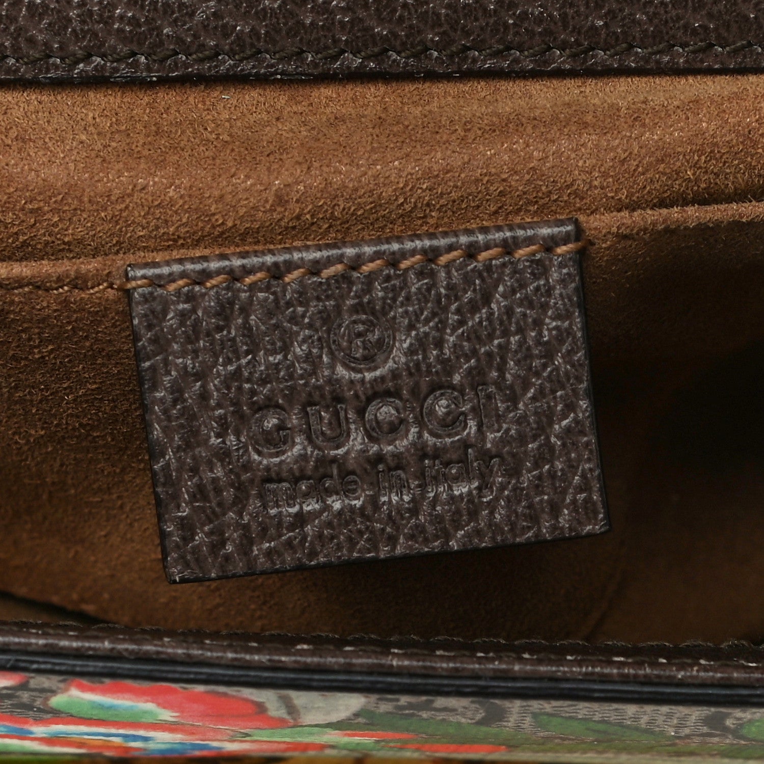 Gucci GG Supreme Monogram Tian Small Padlock Shoulder Bag Beige Multicolor New Acero 6 of 8