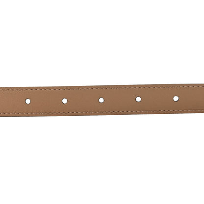 Gucci Azalea Calfskin Enamel Monochrome Double G 20mm Belt 100 40 Camelia 4 of 5