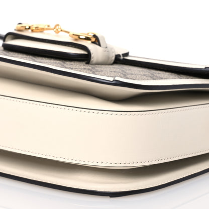 Gucci GG Supreme Monogram Horsebit 1955 Shoulder Bag Beige Mystic White 12 of 14