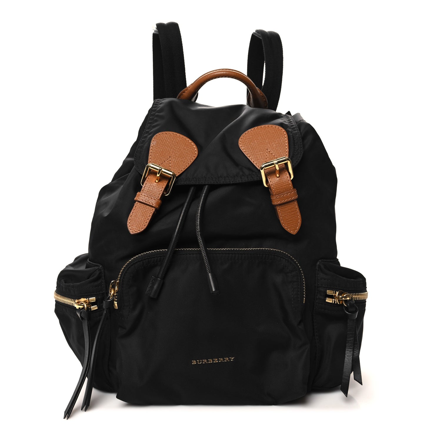 Nylon Medium Rucksack Backpack Black