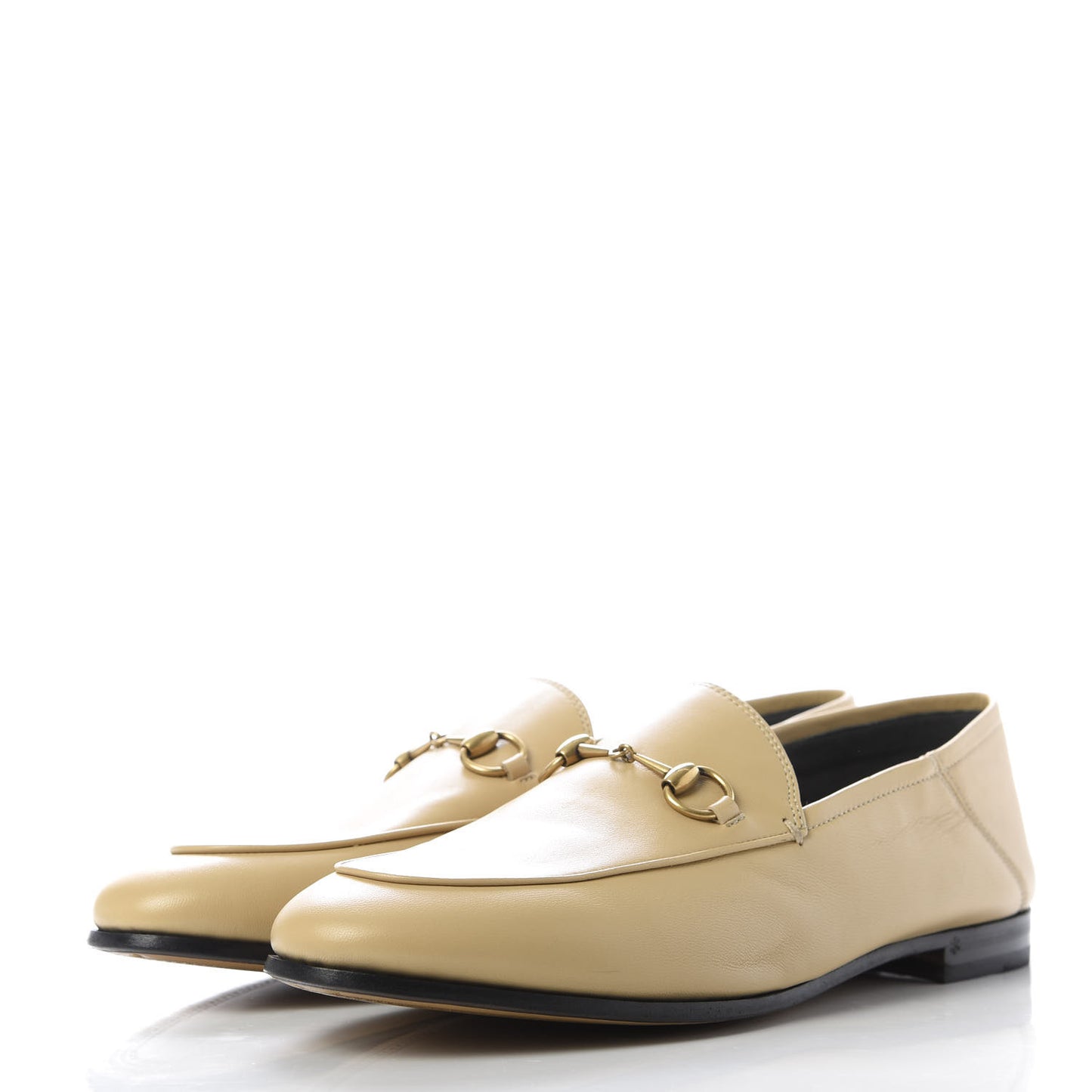 Lambskin Womens Brixton Horsebit Loafers 40 Wheat