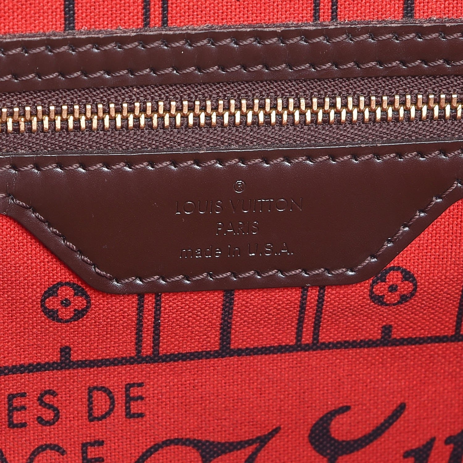 Louis Vuitton Damier Ebene Neverfull MM 6 of 7