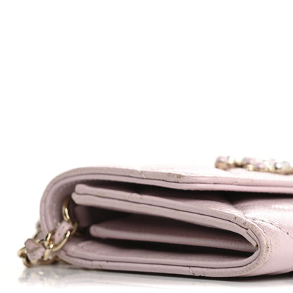 Chanel Caviar Quilted Coco Candy Card Holder On Chain Light Pink 10 of 19