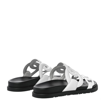 Hermes Nappa Womens Extra Sandals 35 White 3 of 10