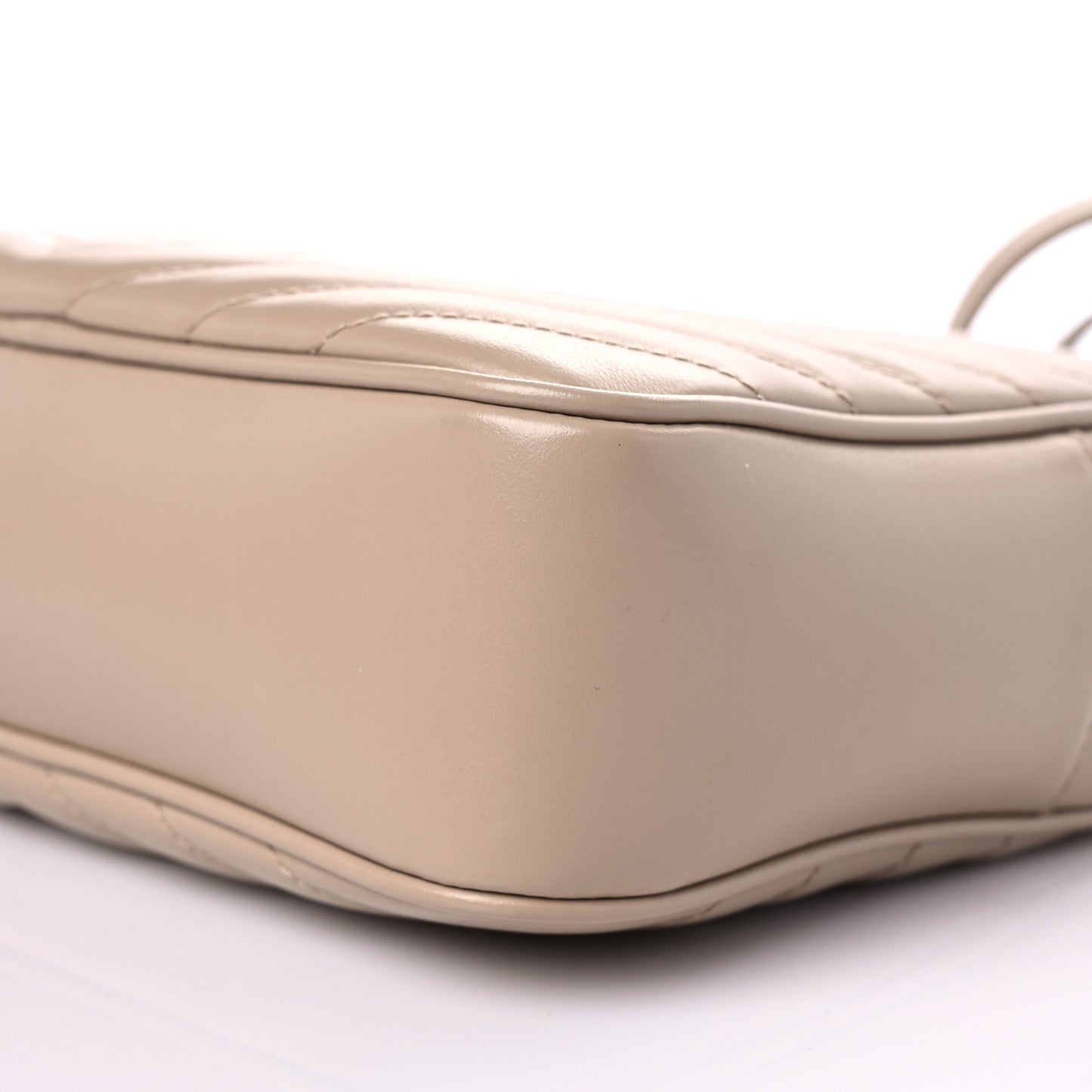 Calfskin Matelasse Monogram Lou Camera Bag Dark Latte