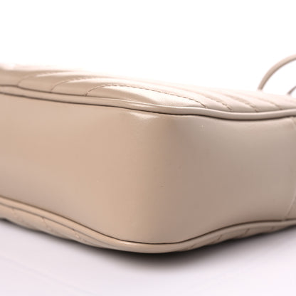 Saint Laurent Calfskin Matelasse Monogram Lou Camera Bag Dark Latte 9 of 11