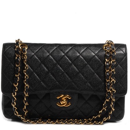 Chanel Caviar Quilted Medium Double Flap Black 1 of 8