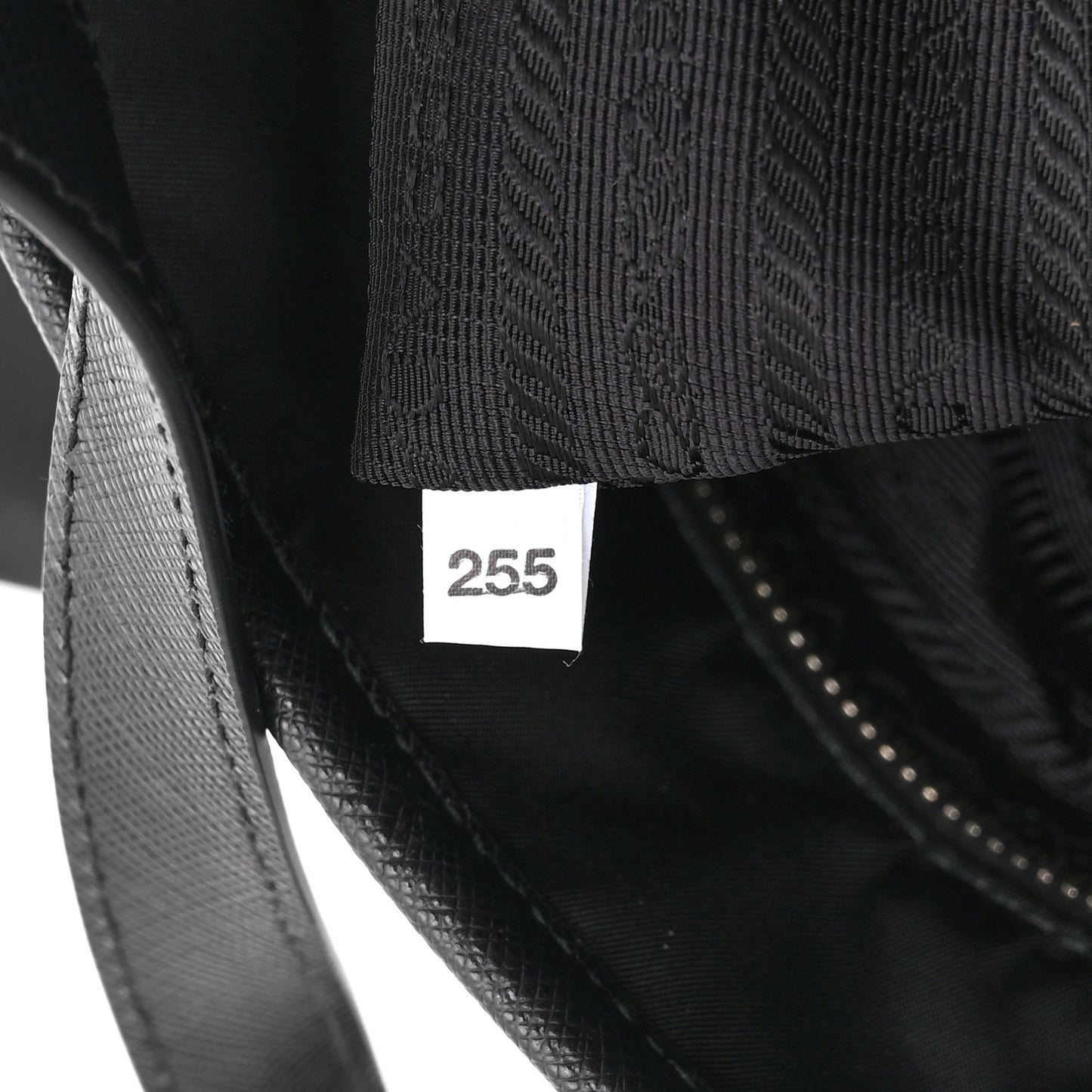 Tessuto Nylon Saffiano Shopping Tote Black
