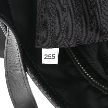Prada Tessuto Nylon Saffiano Shopping Tote Black 7 of 10