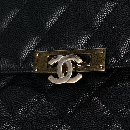 Chanel Caviar Quilted Large Golden Class Pouch Black 11 of 11