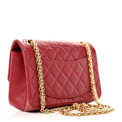 Chanel Aged Calfskin Quilted 2.55 Reissue Mini Flap Red 3 of 11