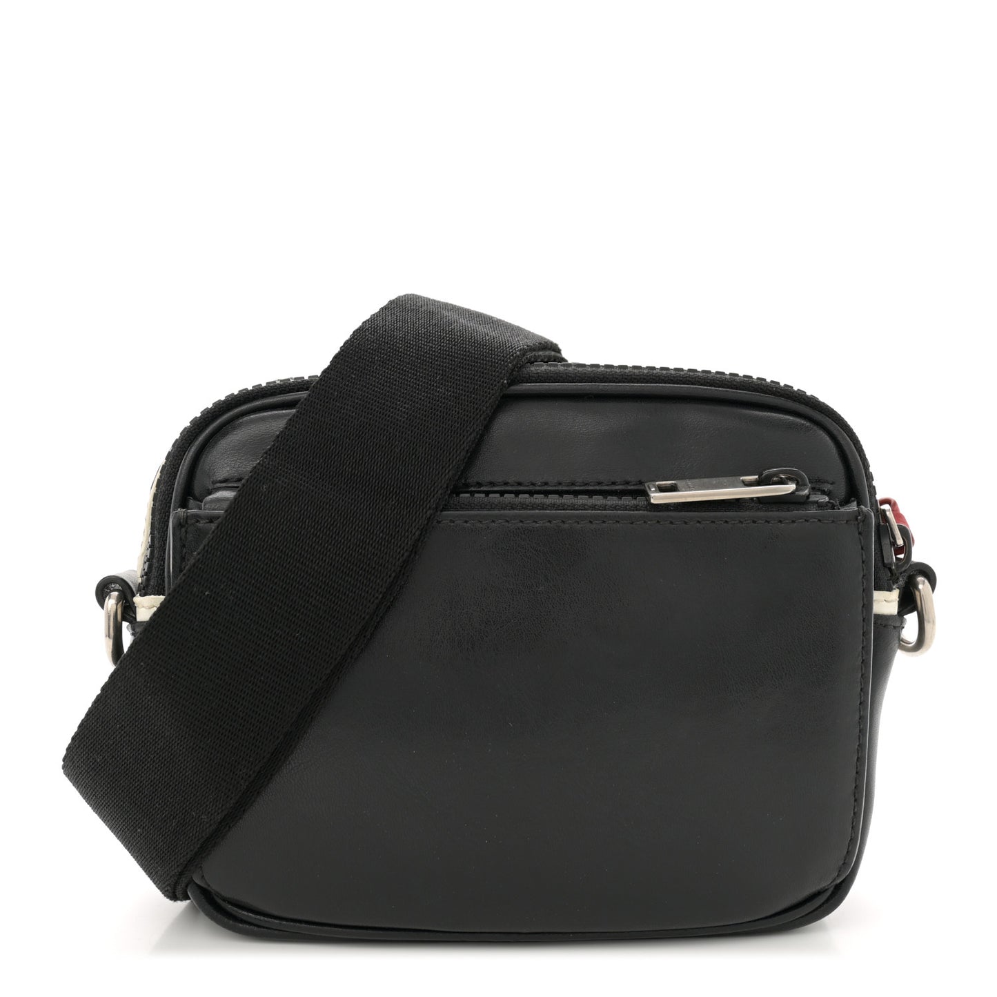 Calfskin MC3 Crossbody Bag Black White