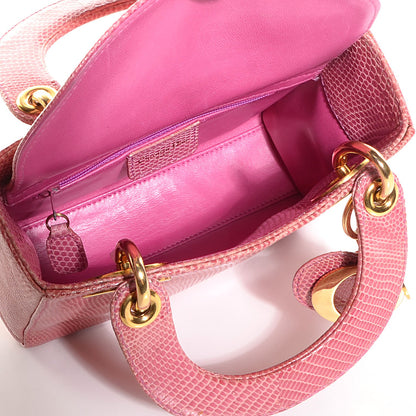 Christian Dior Lizard Mini Lady Dior Pink 5 of 7