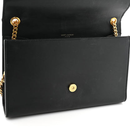 Saint Laurent Smooth Calfskin Medium Classic Monogram Kate Tassel Satchel Black 10 of 14