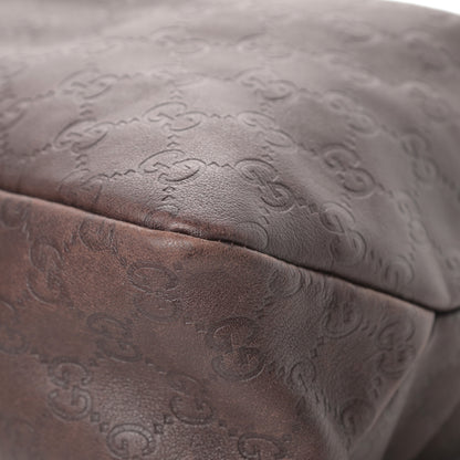 Gucci Guccissima Medium Horsebit Chain Hobo Dark Brown 10 of 15