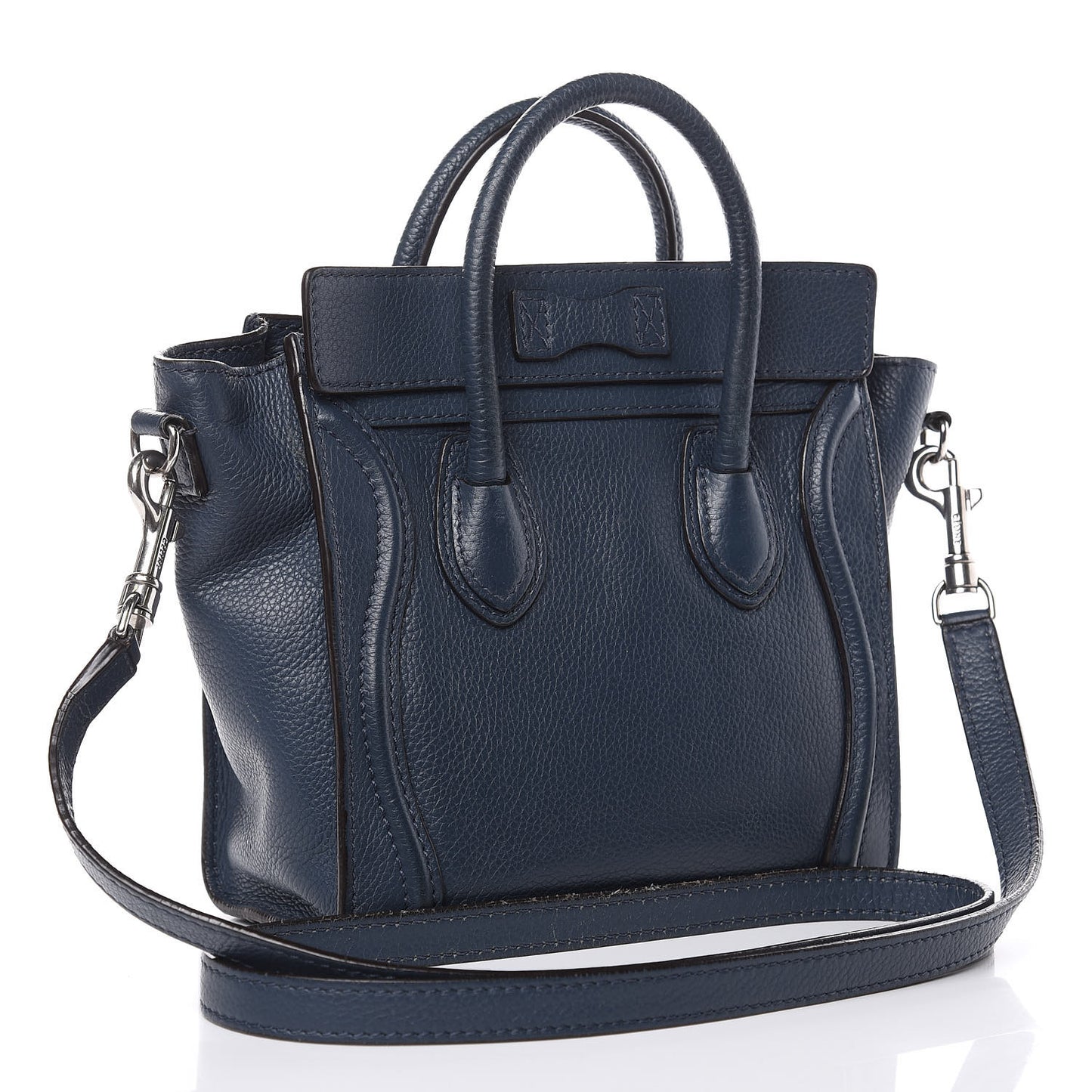 Drummed Calfskin Nano Luggage Orage