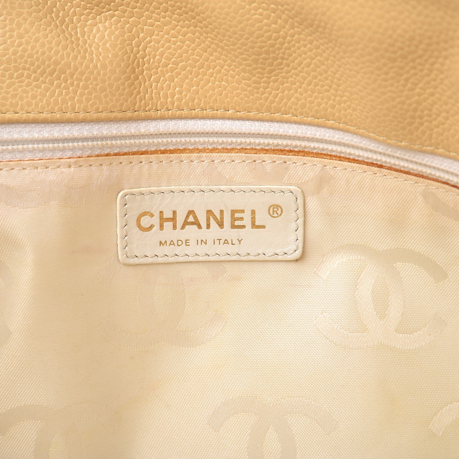 Chanel Caviar CC Tote Beige Clair 6 of 19