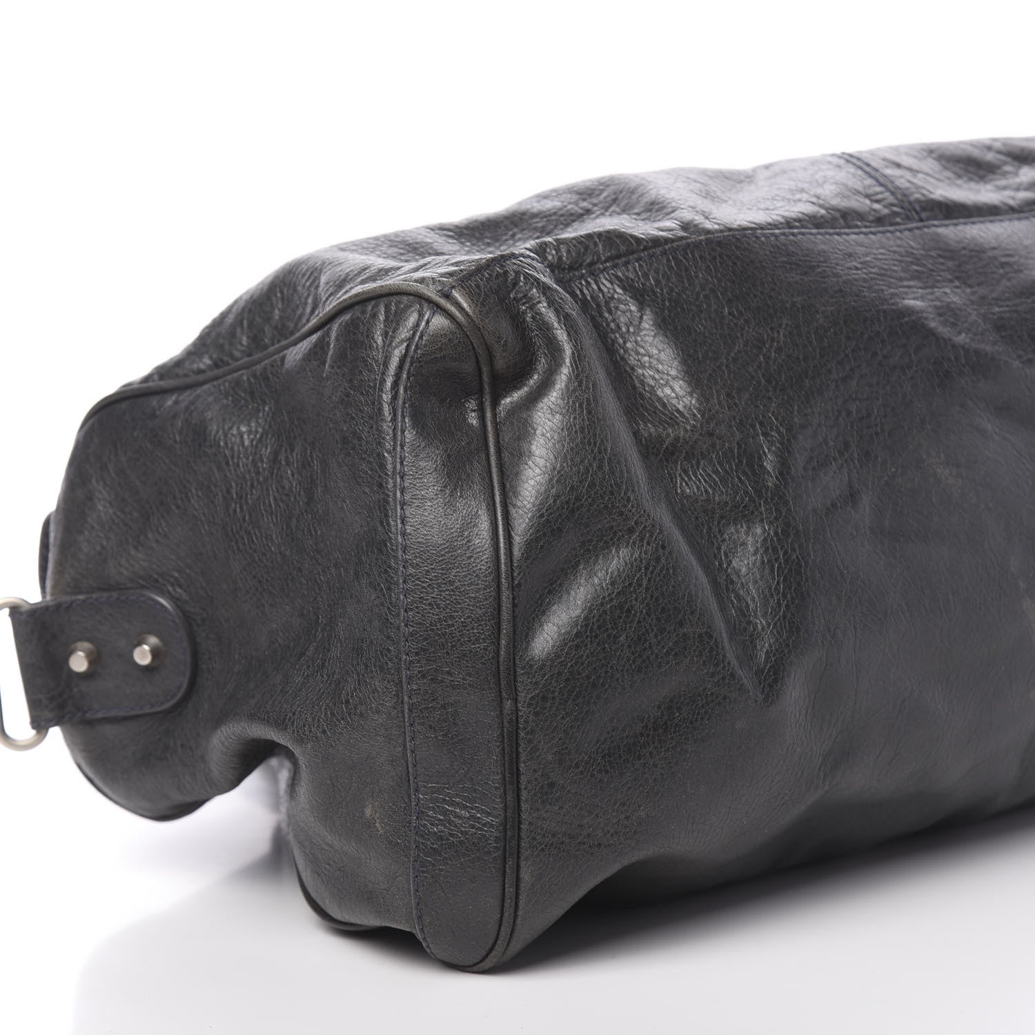 Balenciaga Agneau Classic Hardware Small Squash Duffel Bag Anthracite 14 of 24